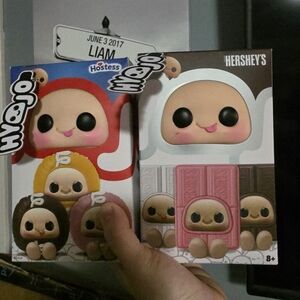 Huggo Kids Toy Plush Figure - Pink and White (Hershey's x Hostess)